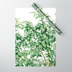 Botanic greenery Wrapping Paper Gallery Image 1