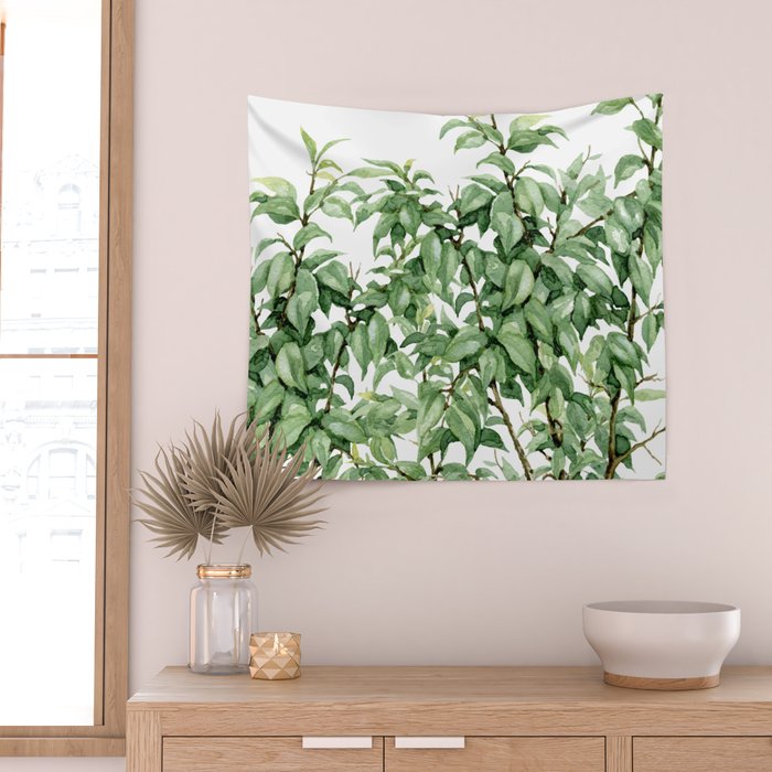 Botanic greenery Wall Tapestry Gallery Image 2