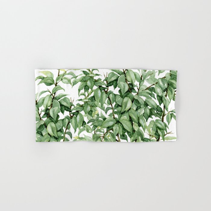 Botanic greenery Bath Towel Gallery Image 1