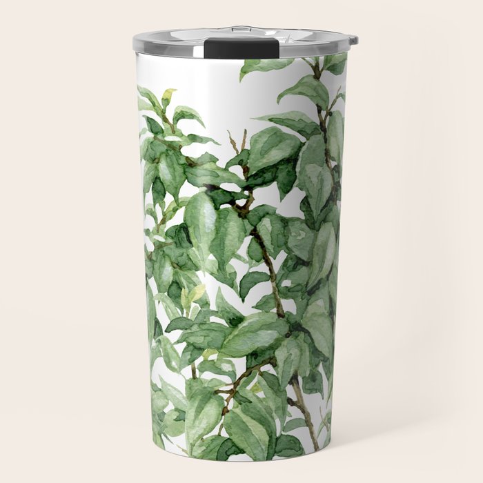 Botanic greenery Travel Mug Gallery Image 1