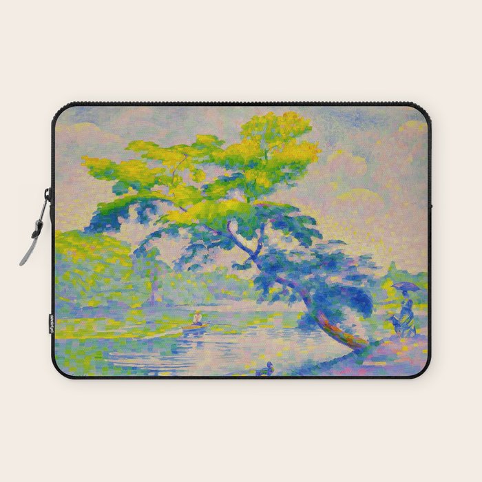 Bending Tree 1905 Henri-Edmond Cross Neo-Impressionism Pointillism Oil Painting Laptop Sleeve Gallery Image 1