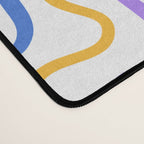 Colorful line doodle art pattern Desk Mat Gallery Image 4