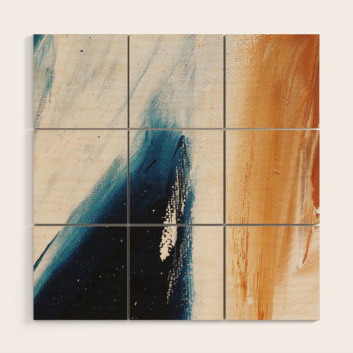 Abstract Oil Painting No.37 Wood Wall Art Gallery Image 1