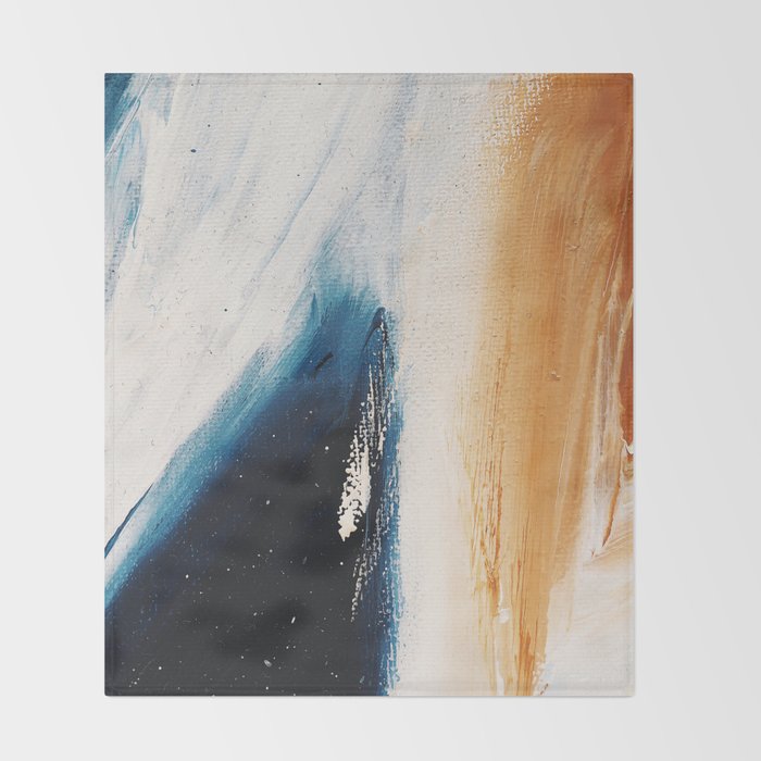 Abstract Oil Painting No.37 Throw Blanket Gallery Image 2