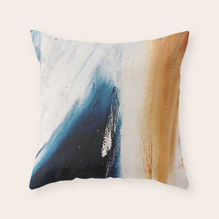Abstract Oil Painting No.37 Throw Pillow Gallery Image 6