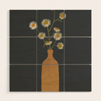 Flowers Wood Wall Art Gallery Image 1