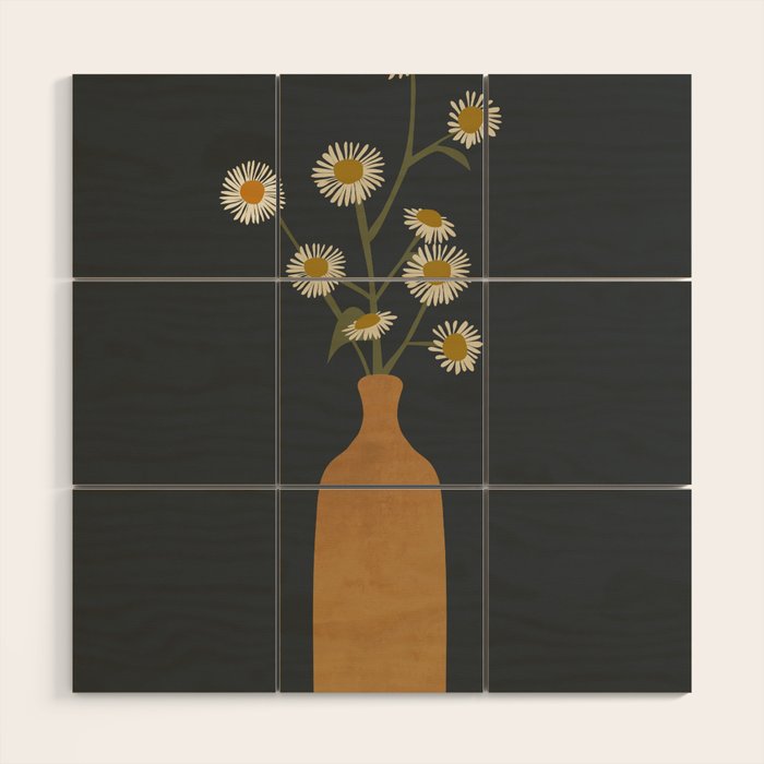 Flowers Wood Wall Art Gallery Image 1