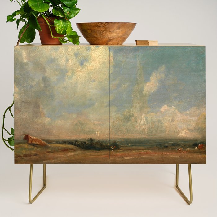 John Constable "A View from Hampstead Heath" Credenza Gallery Image 1