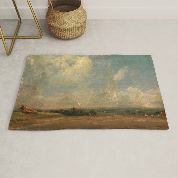 John Constable "A View from Hampstead Heath" Rug Gallery Image 1