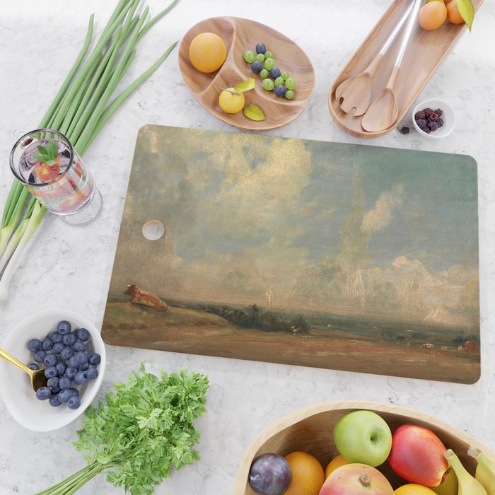 John Constable "A View from Hampstead Heath" Cutting Board Gallery Image 2