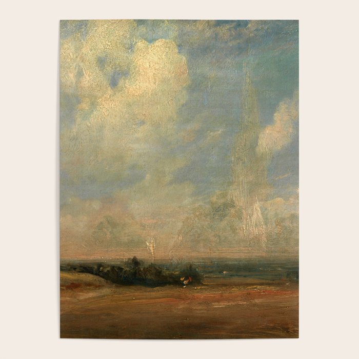 John Constable "A View from Hampstead Heath" Poster Gallery Image 4
