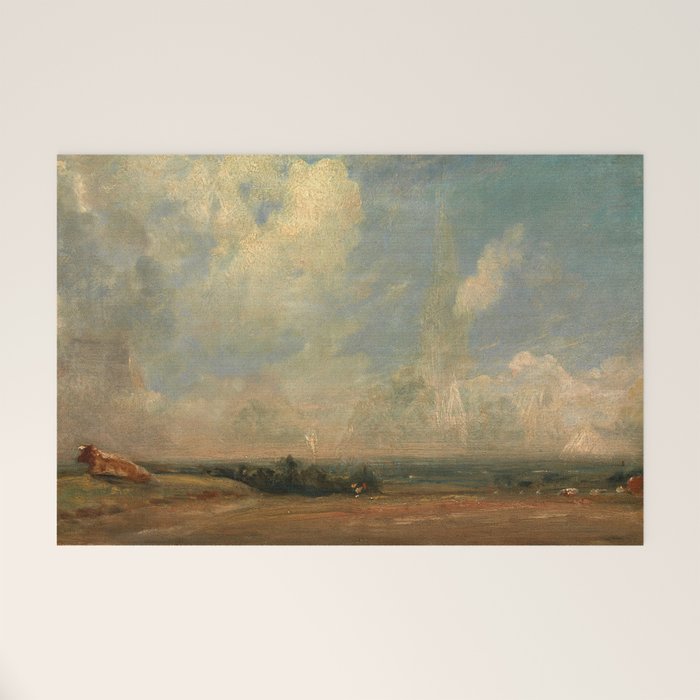 John Constable "A View from Hampstead Heath" Welcome Mat Gallery Image 1