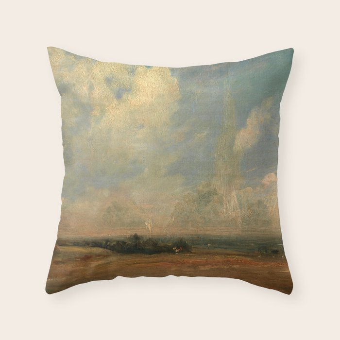 John Constable "A View from Hampstead Heath" Throw Pillow Gallery Image 6