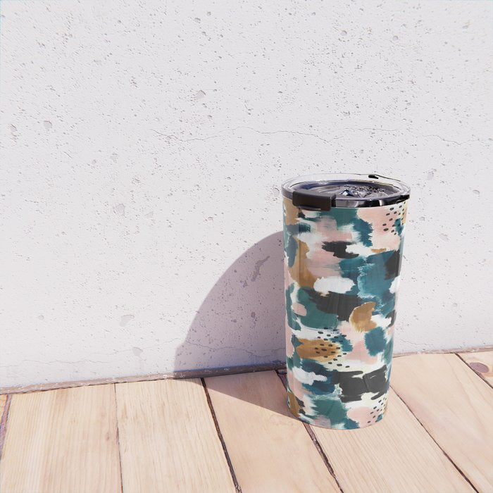 Brush Stroke Abstract Travel Mug Gallery Image 4