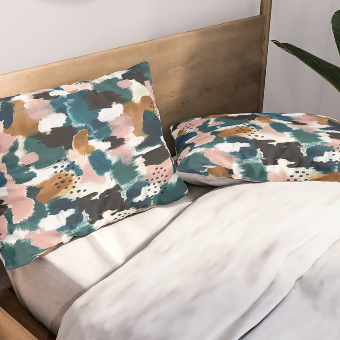 Brush Stroke Abstract Pillow Sham Gallery Image 2