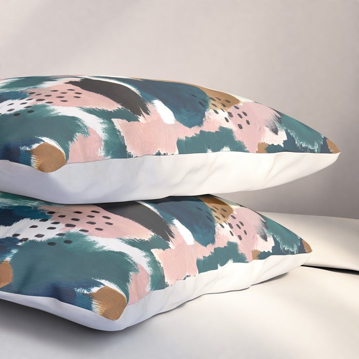 Brush Stroke Abstract Pillow Sham Gallery Image 3