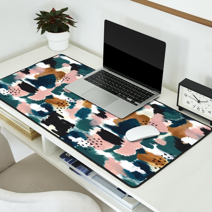 Brush Stroke Abstract Desk Mat Gallery Image 2