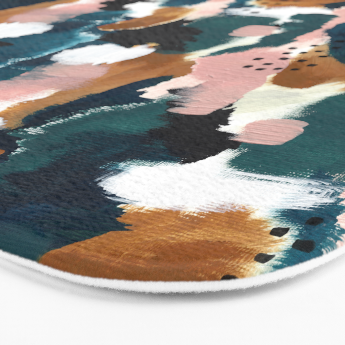 Brush Stroke Abstract Bath Mat Gallery Image 3