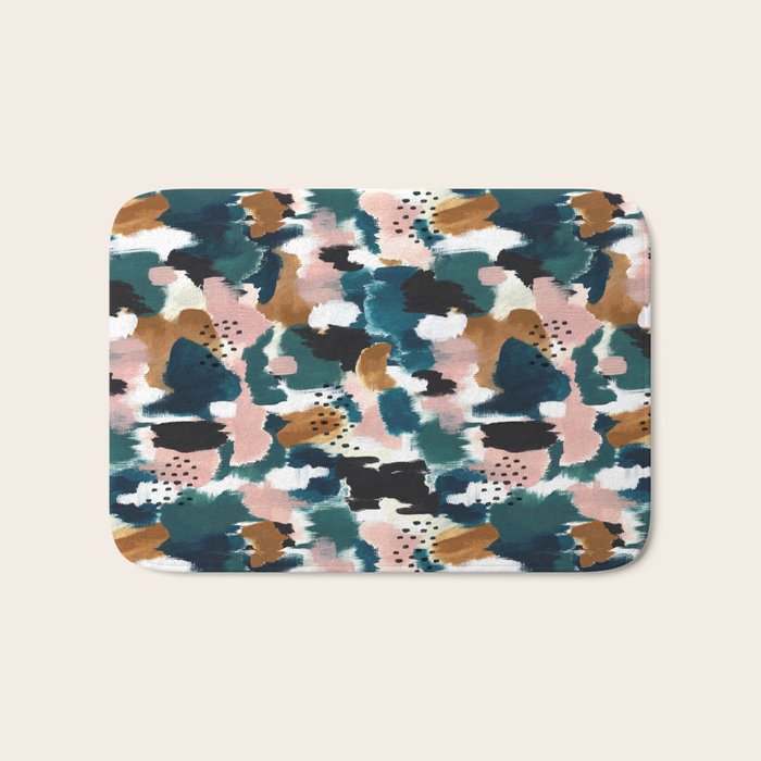 Brush Stroke Abstract Bath Mat Gallery Image 1