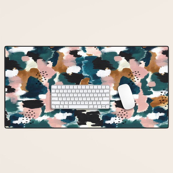 Brush Stroke Abstract Desk Mat Gallery Image 1