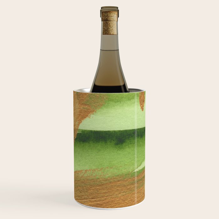 Mixed Media Green Gold White 1 Wine Chiller Gallery Image 1
