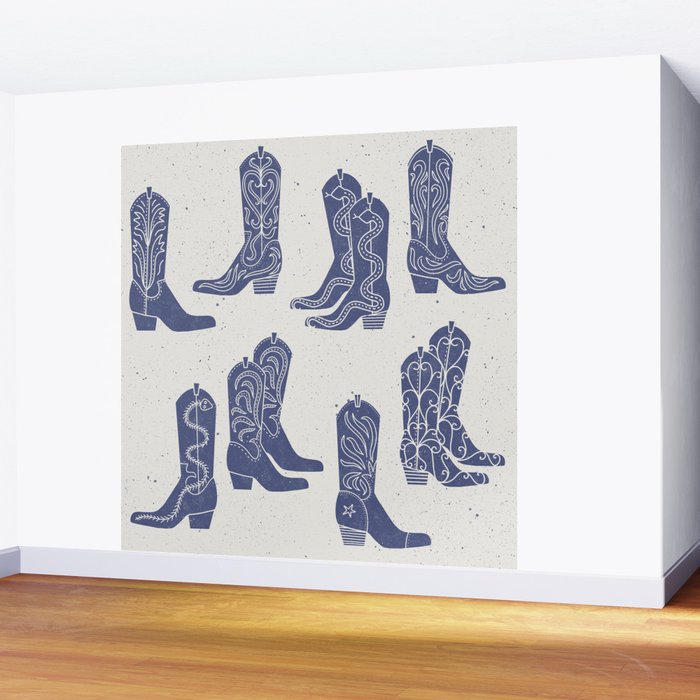 Cowboy Boots Wall Mural Gallery Image 2