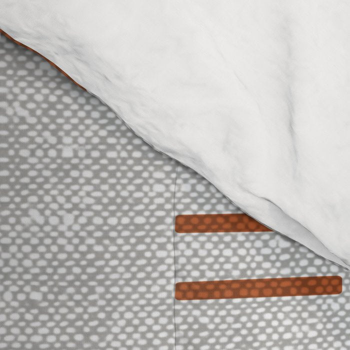 double dash - rust on greige Comforter Gallery Image 4