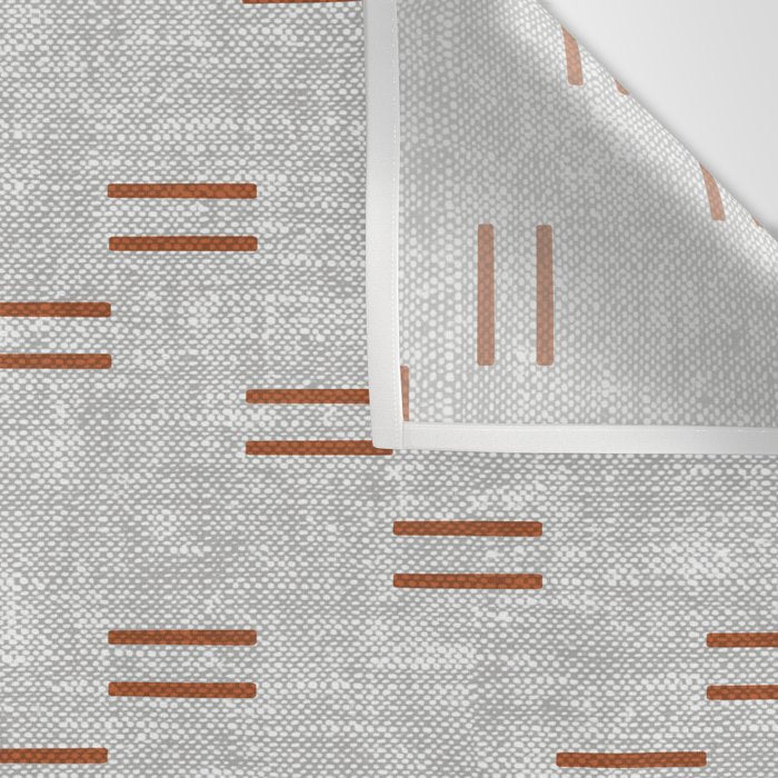 double dash - rust on greige Wall Tapestry Gallery Image 3