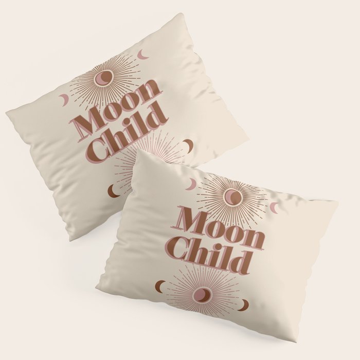 Vintage Moon Child Pillow Sham Gallery Image 3