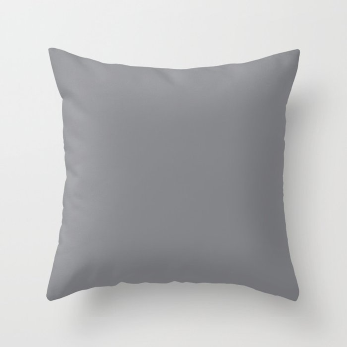 Grey Throw Pillow Gallery Image 1