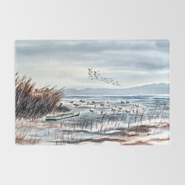 Duck Hunting For Canvasbacks Rug Gallery Image 2