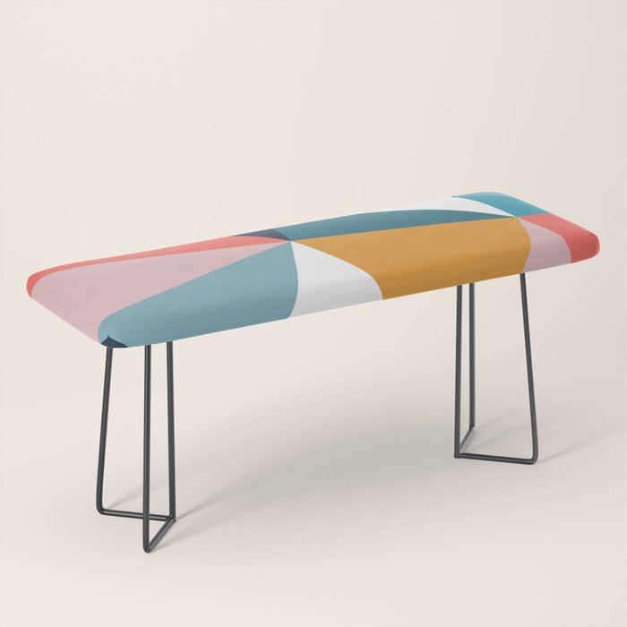 Modern Geometric 35 Bench Gallery Image 1