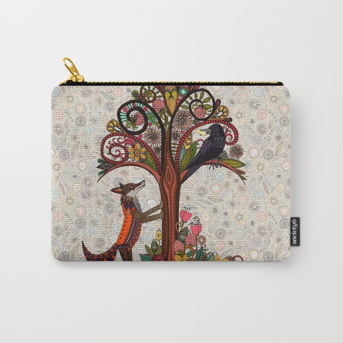 fox and crow Carry All Pouch Gallery Image 1