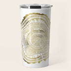 Gold Tree Rings Travel Mug Gallery Image 1