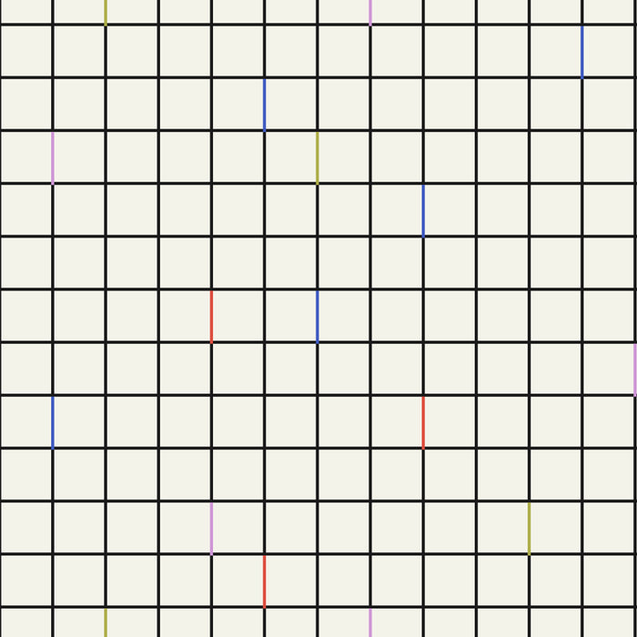 Minimalist Black and Off-White Grid with Color Accents Coffee Mug Gallery Image 2