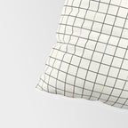 Minimalist Black and Off-White Grid with Color Accents Pillow Sham Gallery Image 4