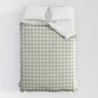 Gingham Plaid Pattern - Sage Green Comforter Gallery Image 6