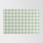 Gingham Plaid Pattern - Sage Green Rug Gallery Image 2