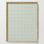Gingham Plaid Pattern - Sage Green Serving Tray Gallery Image 1