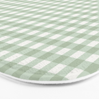 Gingham Plaid Pattern - Sage Green Bath Mat Gallery Image 3
