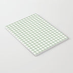 Gingham Plaid Pattern - Sage Green Notebook Gallery Image 3