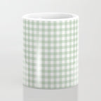 Gingham Plaid Pattern - Sage Green Coffee Mug Gallery Image 4