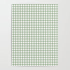 Gingham Plaid Pattern - Sage Green Poster Gallery Image 4