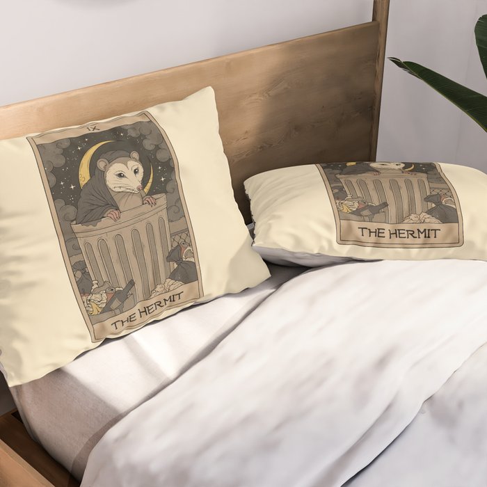 The Hermit - Possum Tarot Pillow Sham Gallery Image 2