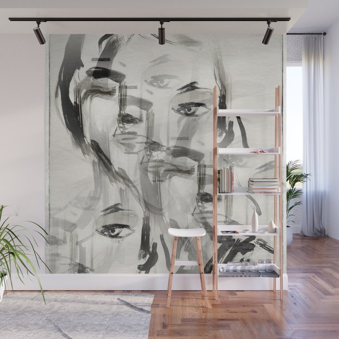 Abstract Portrait 4 Wall Mural Gallery Image 1