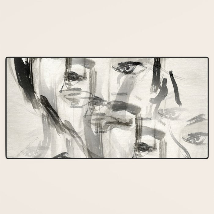 Abstract Portrait 4 Desk Mat Gallery Image 3