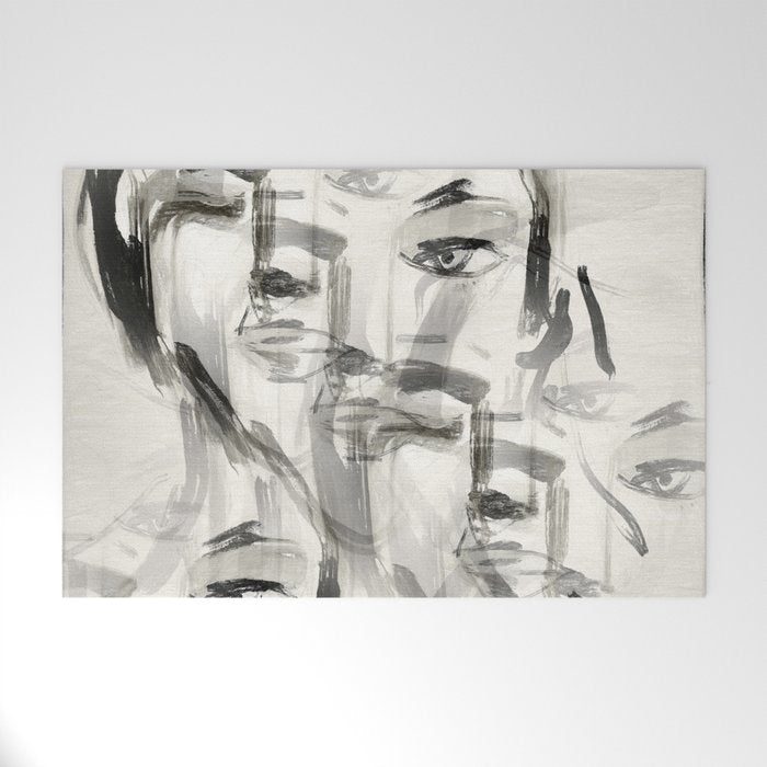 Abstract Portrait 4 Welcome Mat Gallery Image 1