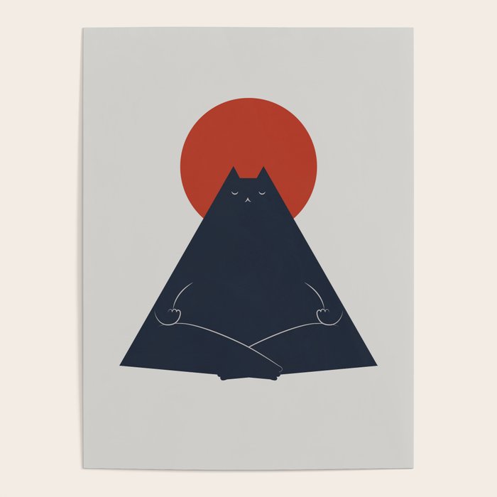 Cat Landscape 63: Meow-ditation Poster Gallery Image 4