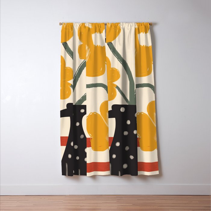 Modern Botanicals No 7 Window Curtain Gallery Image 3