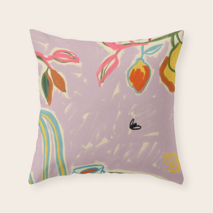 COLOURFUL FREEDOM Throw Pillow Gallery Image 1